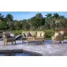 Outsy Eve 4-Piece Outdoor and Backyard Wood, Aluminum and Rope Furniture Set - Lifestyle 6 - Outsy Eve 4-Piece Outdoor and Backyard Wood, Aluminum and Rope Furniture Set - Lifestyle 6