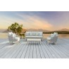 Outsy Eve 4-Piece Outdoor and Backyard Wood, Aluminum and Rope Furniture Set - Lifestyle 5