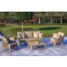 Outsy Eve 4-Piece Outdoor and Backyard Wood, Aluminum and Rope Furniture Set - Lifestyle 2