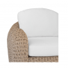 Outsy Katalina Outdoor and Backyard Poly Hyacinth Lounge Chair - Arm Detail