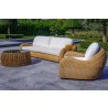 Outsy Katalina 3-Piece Outdoor and Backyard Poly Hyacinth Furniture Set with Aluminum Frame - Lifestyle 5