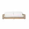 Outsy Katalina Outdoor and Backyard Poly Hyacinth 3 Seat Sofa - Front