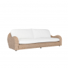 Outsy Katalina Outdoor and Backyard Poly Hyacinth 3 Seat Sofa - Angled