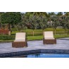 Outsy Milo 79 X 31.5 Inch Outdoor Wicker Aluminum Frame Sun Lounger in Brown - Lifestyle Font