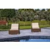 Outsy Milo 79 X 31.5 Inch Outdoor Wicker Aluminum Frame Sun Lounger in Brown - Lifestyle Font - Outsy Milo 79 X 31.5 Inch Outdoor Wicker Aluminum Frame Sun Lounger in Brown - Lifestyle Font