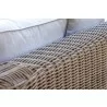 Outsy Milo 79 X 59 Inch Outdoor Wicker Aluminum Frame Extra Large Double Sun Lounger in Brown - Lifestyle Arm Detail - Outsy Milo 79 X 59 Inch Outdoor Wicker Aluminum Frame Extra Large Double Sun Lounger in Brown - Lifestyle Arm Detail