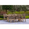 Outsy Santino Wood With Aluminum And Rope Dining Chair with Cushion - Lifesytle 6