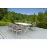 Outsy Santino Wood With Aluminum And Rope Dining Chair with Cushion - Lifestyle 3 - Outsy Santino Wood With Aluminum And Rope Dining Chair with Cushion - Lifestyle 3