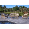 Outsy Solana 4-Piece Outdoor and Backyard Wood With Aluminum and Rope Furniture Set - Lifestyle 2