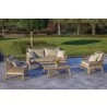Outsy Solana 4-Piece Outdoor and Backyard Wood With Aluminum and Rope Furniture Set - Lifestyle  - Outsy Solana 4-Piece Outdoor and Backyard Wood With Aluminum and Rope Furniture Set - Lifestyle 
