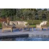 Outsy Solana 4-Piece Outdoor and Backyard Wood With Aluminum and Rope Furniture Set - Lifestyle 3 - Outsy Solana 4-Piece Outdoor and Backyard Wood With Aluminum and Rope Furniture Set - Lifestyle 3