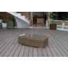 Outsy Lana Outdoor Wicker Table - Angled