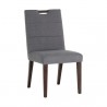 Sunpan Tory Dining Chair Dark Grey - Front Side Angle