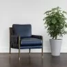 Sunpan Mauti Lounge Chair Dark Brown - Cortina Ink Leather - Lifestyle - Sunpan Mauti Lounge Chair Dark Brown - Cortina Ink Leather - Lifestyle