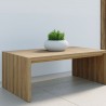 Sunpan Viga Coffee Table Drift Brown / Natural - Lifestyle