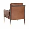 Sunpan Mauti Lounge Chair Brown - Shalimar Tobacco Leather - Back Side Angle - Sunpan Mauti Lounge Chair Brown - Shalimar Tobacco Leather - Back Side Angle