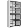 Pulaski Furniture Contemporary 4-Shelf Sliding Door Bookcase Side