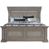 Pulaski Furniture Madison Ridge Queen Panel Bed in Heritage Taupe - Front with Foam