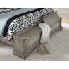 Pulaski Furniture Madison Ridge King Panel Bed in Heritage Taupe - Footboard Lifestyle