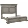 Pulaski Furniture Madison Ridge Queen Panel Bed with Blanket Chest Footboard in Heritage Taupe - Frame Only - Pulaski Furniture Madison Ridge Queen Panel Bed with Blanket Chest Footboard in Heritage Taupe - Frame Only