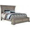 Pulaski Furniture Madison Ridge Panel Bed with Blanket Chest Footboard in Heritage Taupe Side