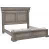 Pulaski Furniture Madison Ridge Panel Bed with Blanket Chest Footboard in Heritage Taupe 1