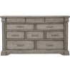 Pulaski Furniture Madison Ridge 10 Drawer Dresser in Heritage Taupe - Front