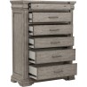 Pulaski Furniture Madison Ridge 6 Drawer Chest in Heritage Taupe