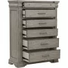 Pulaski Furniture Madison Ridge 6 Drawer Chest in Heritage Taupe - Pulaski Furniture Madison Ridge 6 Drawer Chest in Heritage Taupe