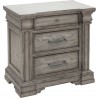 Pulaski Furniture Madison Ridge 3 Drawer Nightstand in Heritage Taupe Side