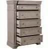 Pulaski Furniture Kingsbury 6 Drawer Chest Open - Pulaski Furniture Kingsbury 6 Drawer Chest Open