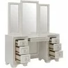 Pulaski Furniture Camila 7 Drawer Vanity Open Drawer - Pulaski Furniture Camila 7 Drawer Vanity Open Drawer