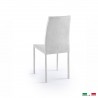 Bellini Italian Home Marta Dining Chair in White - Set of Two - Back Side Angle