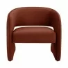 Sunpan Rosalia Lounge Chair Meg Rust - Front Angle - Sunpan Rosalia Lounge Chair Meg Rust - Front Angle