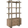 Pulaski Furniture Industrial Contemporary Book Shelf Side