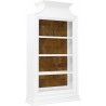 Pulaski Furniture Open Storage 3 Shelf Bookcase with Natural Wood Back Panel Side