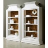 Pulaski Furniture Open Storage 3 Shelf Bookcase with Natural Wood Back Panel Set