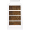 Pulaski Furniture Open Storage 3 Shelf Bookcase with Natural Wood Back Panel Front