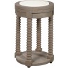 Pulaski Furniture Spindle Leg Spot Table with Marble Top 2