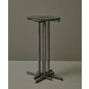 Pulaski Furniture Glass Top Spot Table with Metal Base Pedestal