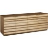 Pulaski Furniture Multi-tonal 4 Door Credenza with Drawers Side