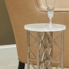 Pulaski Furniture Gypsum Stone-Top Drink Table with Metal Base Side