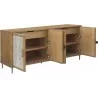 Pulaski Furniture Mid-Century Modern 4 Door Credenza Open View - Pulaski Furniture Mid-Century Modern 4 Door Credenza Open View