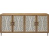 Pulaski Furniture Mid-Century Modern 4 Door Credenza Front