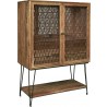Pulaski Furniture 2-Door Bar Cabinet with Storage Drawers Side