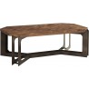 Pulaski Furniture Rustic Cocktail Table with Metal Base Side