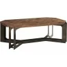 Pulaski Furniture Rustic Cocktail Table with Metal Base Side - Pulaski Furniture Rustic Cocktail Table with Metal Base Side