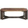 Pulaski Furniture Rustic Cocktail Table with Metal Base