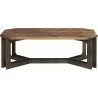 Pulaski Furniture Rustic Cocktail Table with Metal Base - Pulaski Furniture Rustic Cocktail Table with Metal Base