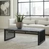 Pulaski Furniture Modern Industrial Stone Top Cocktail Table Room View - Pulaski Furniture Modern Industrial Stone Top Cocktail Table Room View